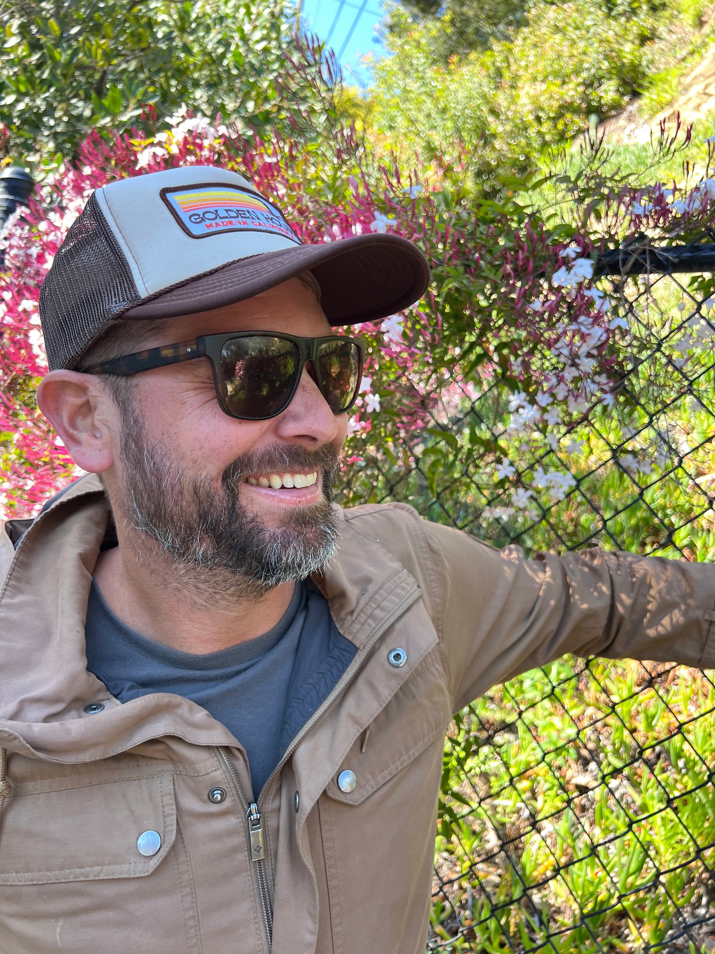 Golden Hour Trucker Hat with Patch