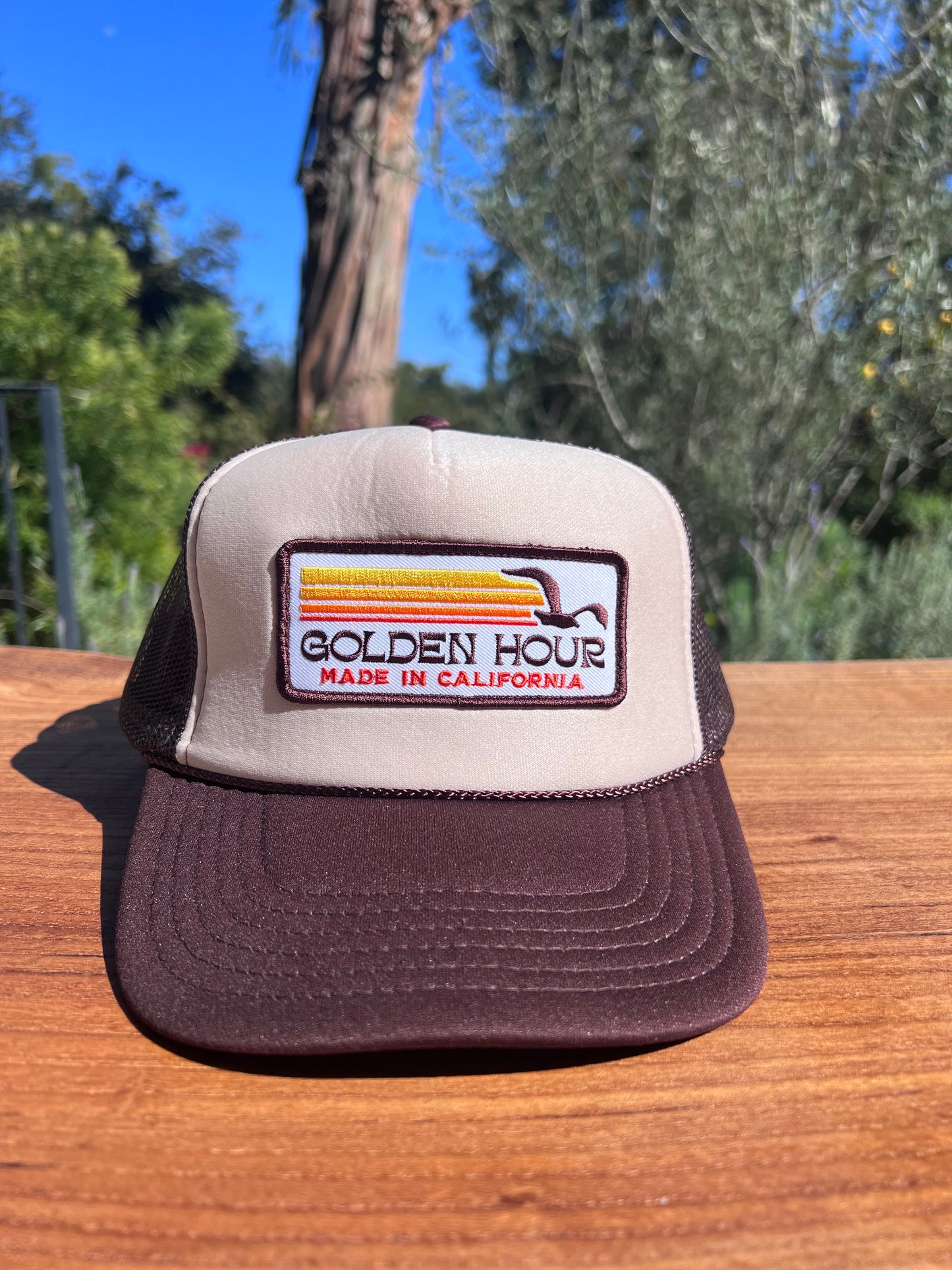 Golden Hour Trucker Hat with Patch